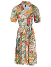 Themis Foliage-Print Midi Dress Laos