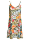 Sardenha Foliage-Print Mini Dress Laos