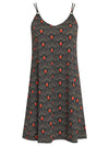 Sardenha Geometric-Print Mini Dress Cocar