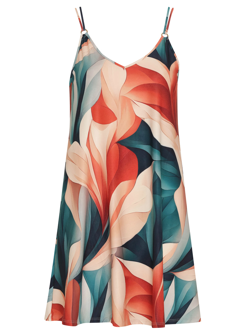 Sardenha Foliage-Print Mini Dress