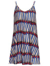 Sardenha Graphic-Print Striped Mini Dress Xingu