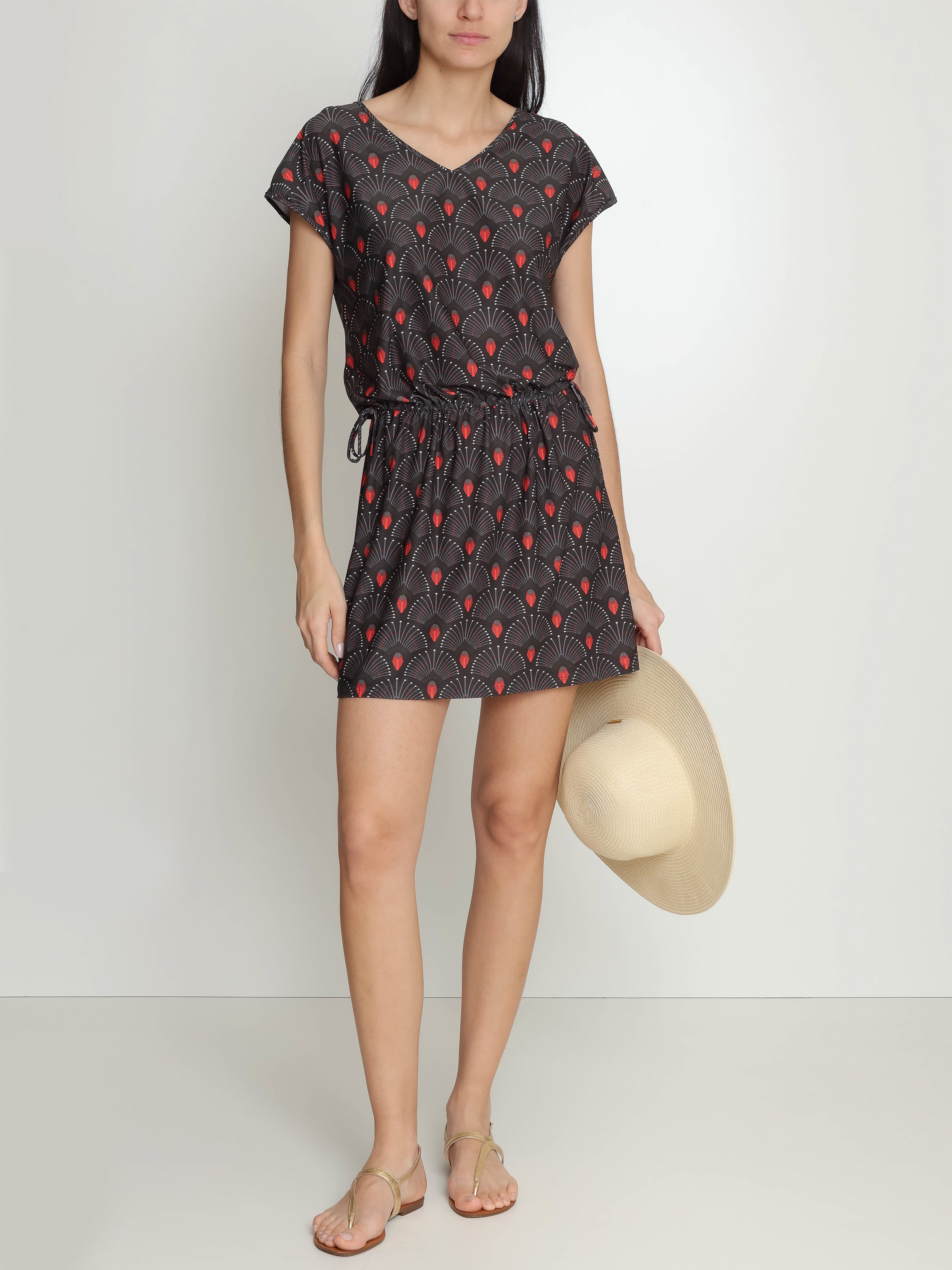 Krishna Abstracte-Print  Dress