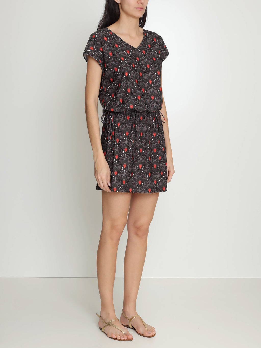 Krishna Abstracte-Print  Dress