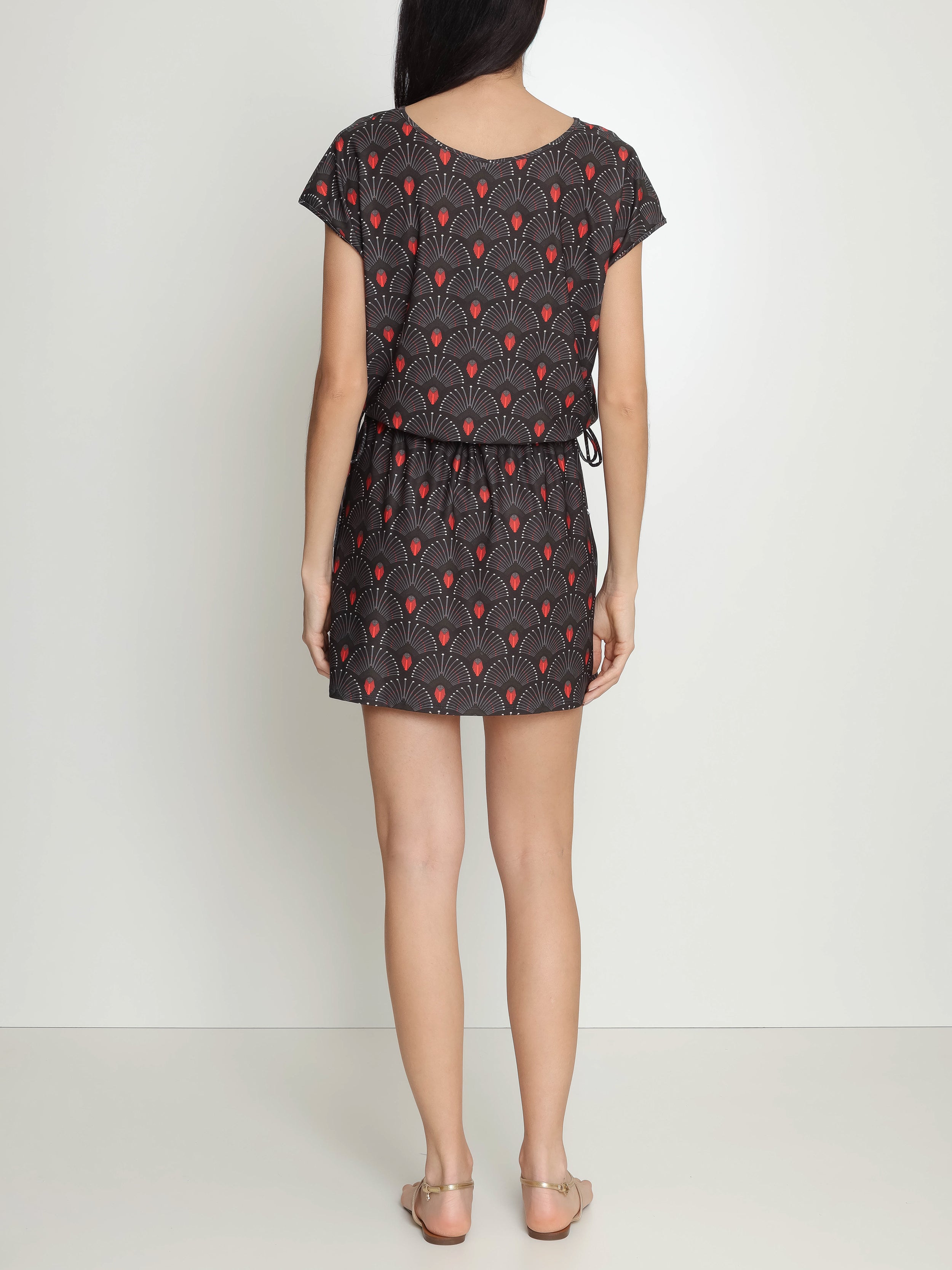 Krishna Abstracte-Print  Dress