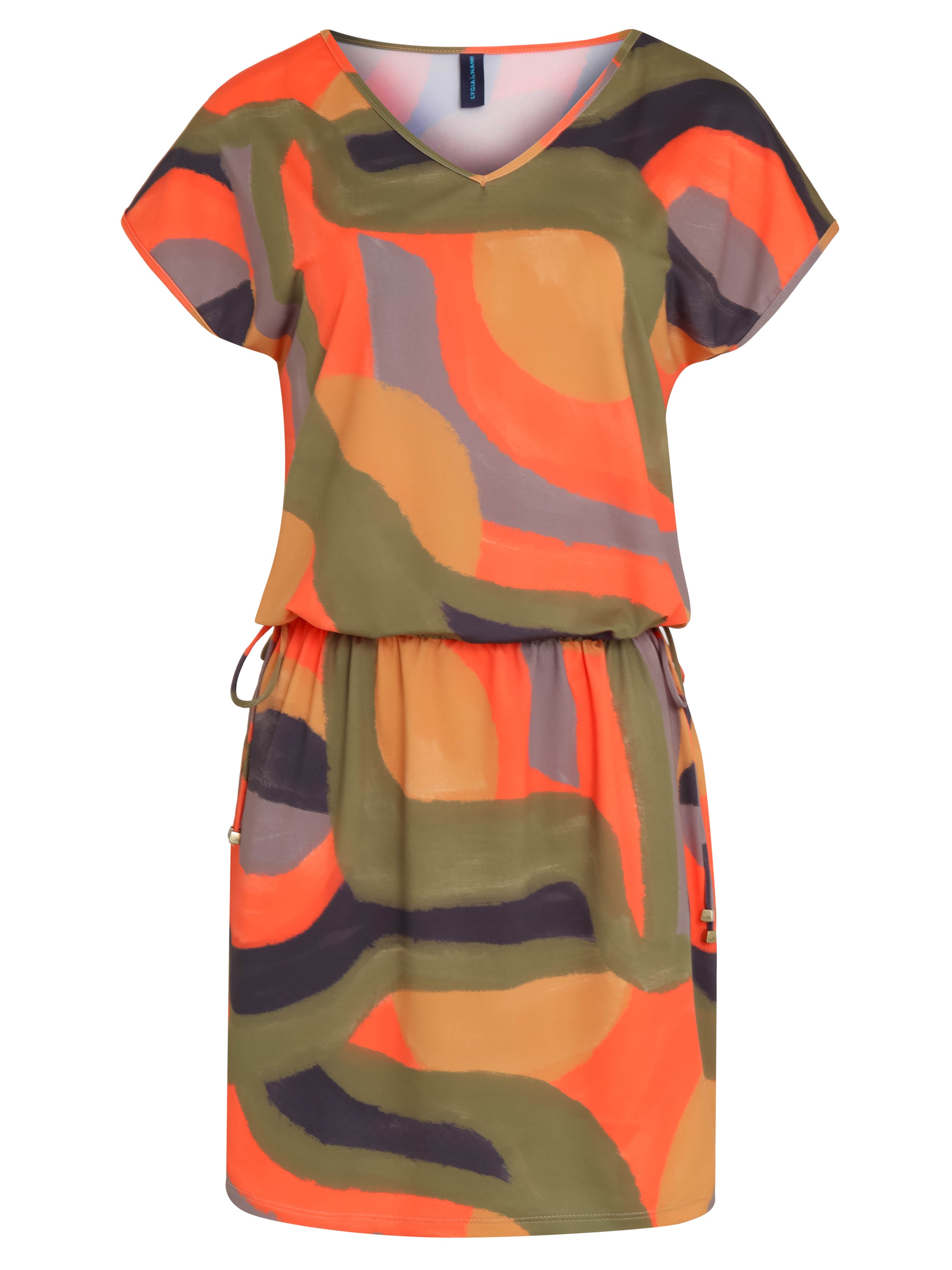 Krishna Abstracte-Print  Dress