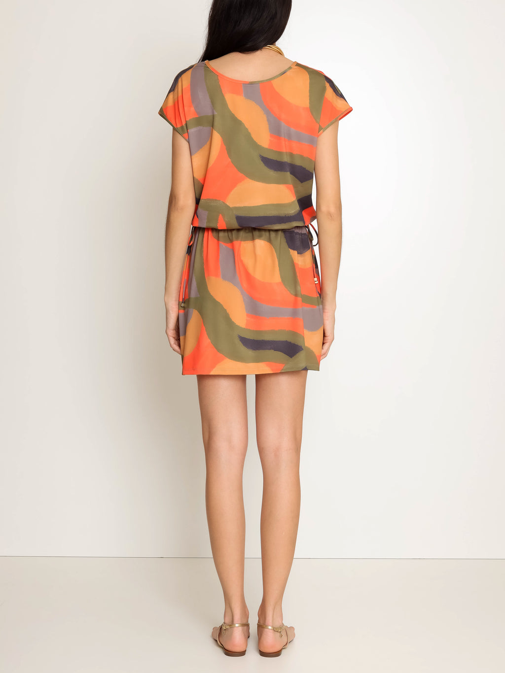 Krishna Abstracte-Print  Dress