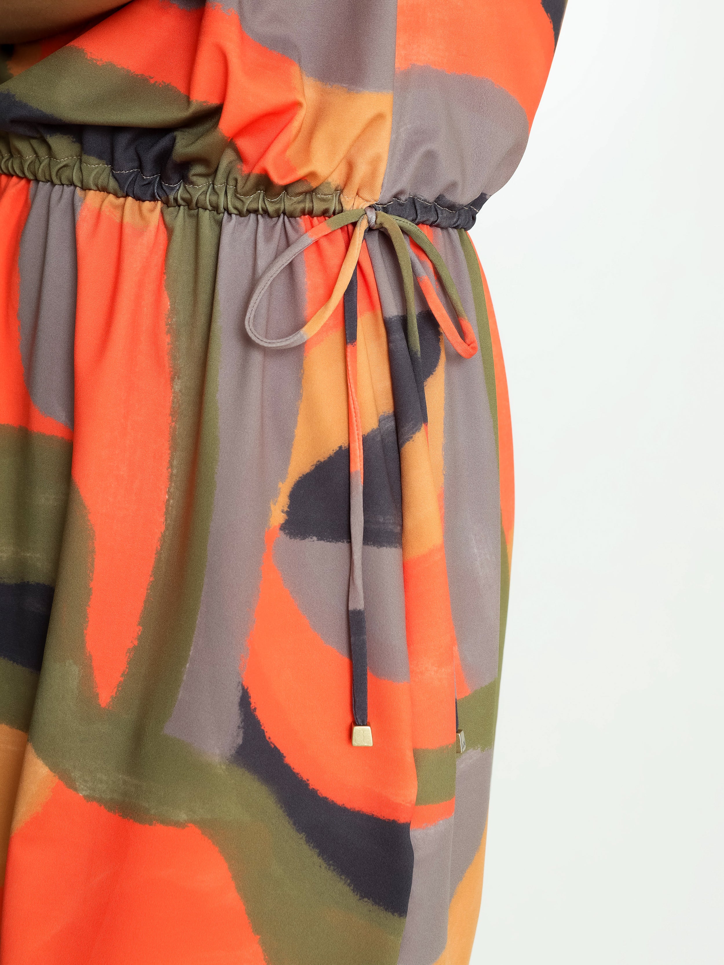 Krishna Abstracte-Print  Dress