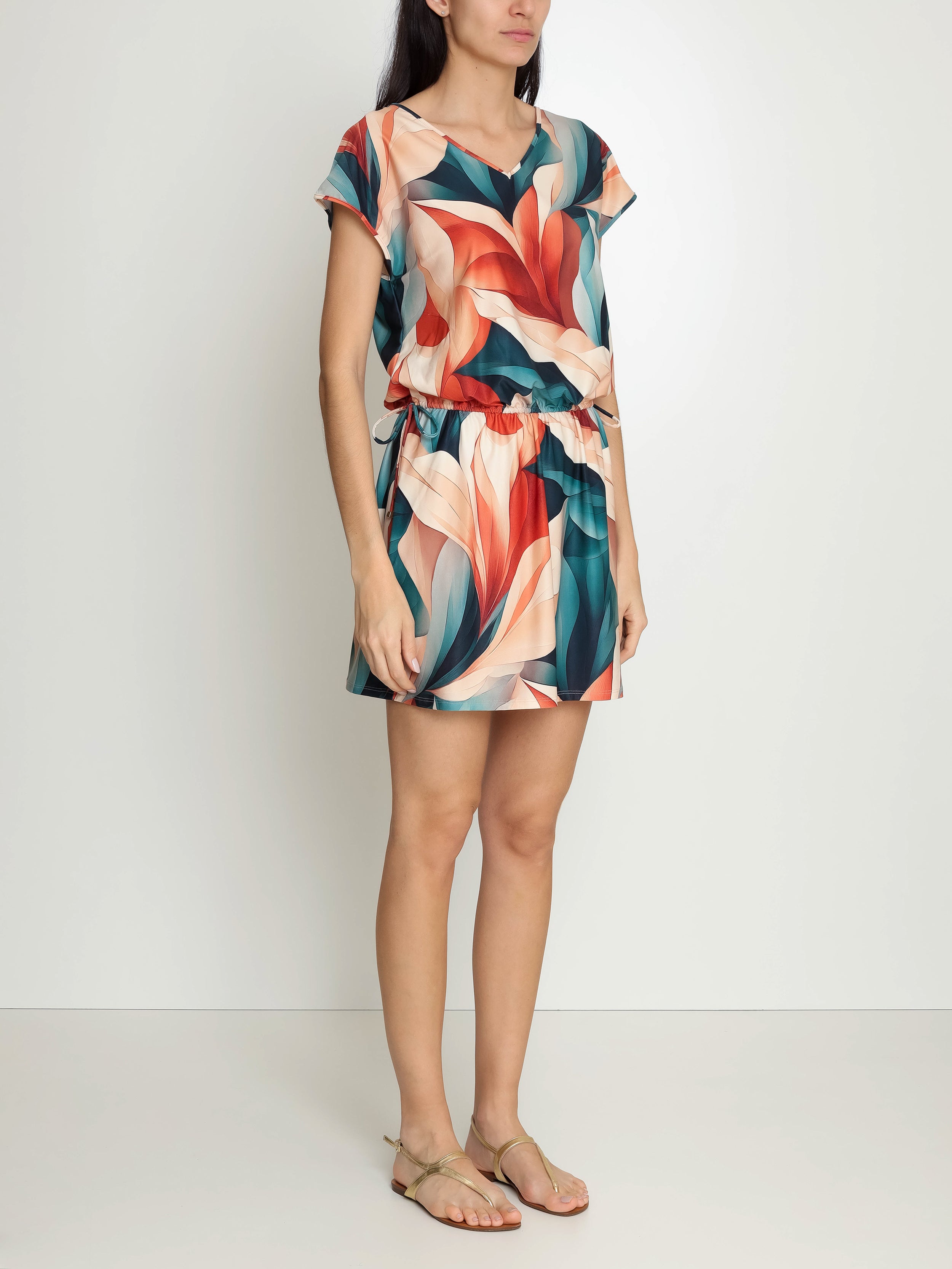 Krishna Foliage-Print  Dress
