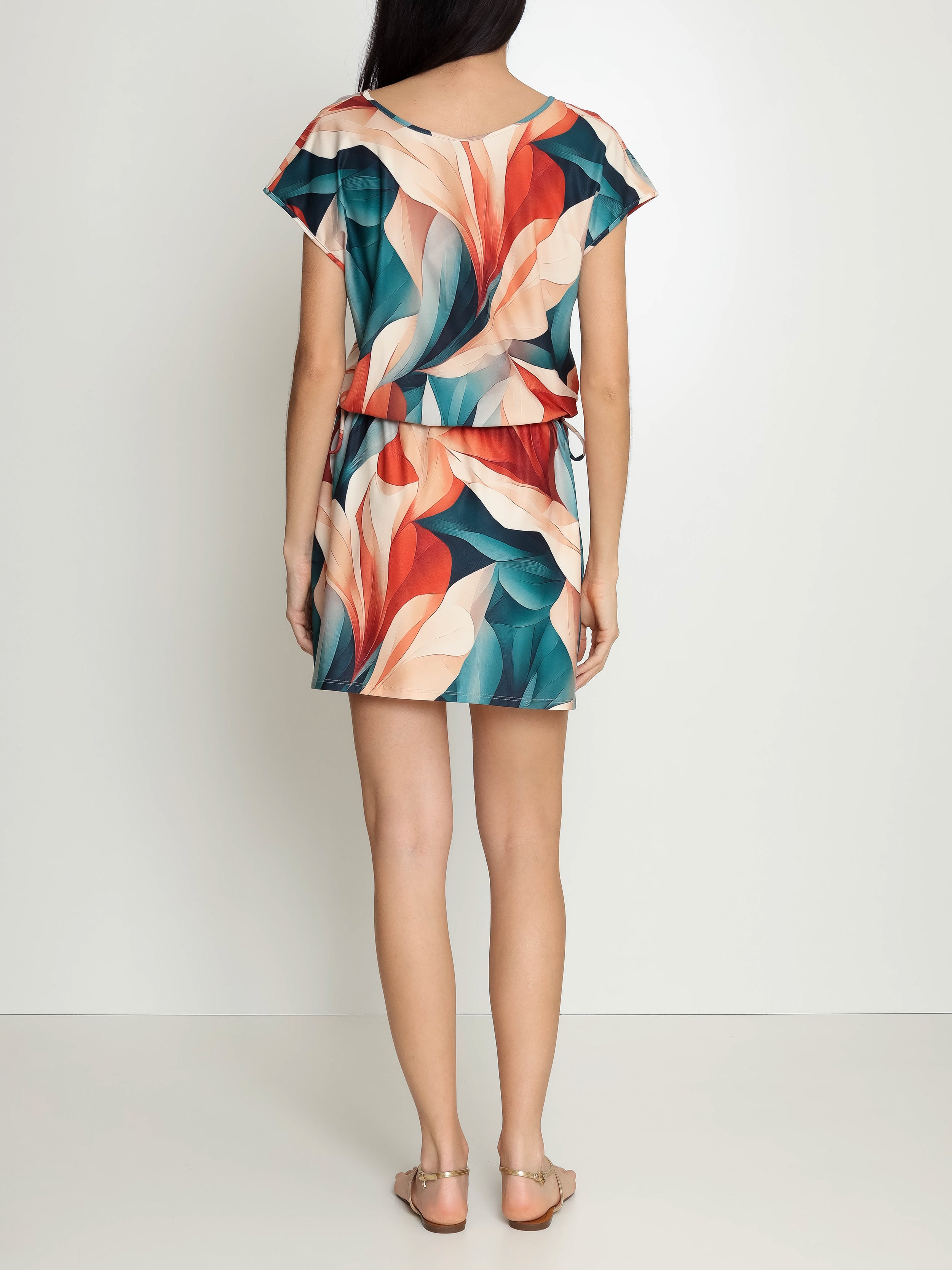 Krishna Foliage-Print  Dress