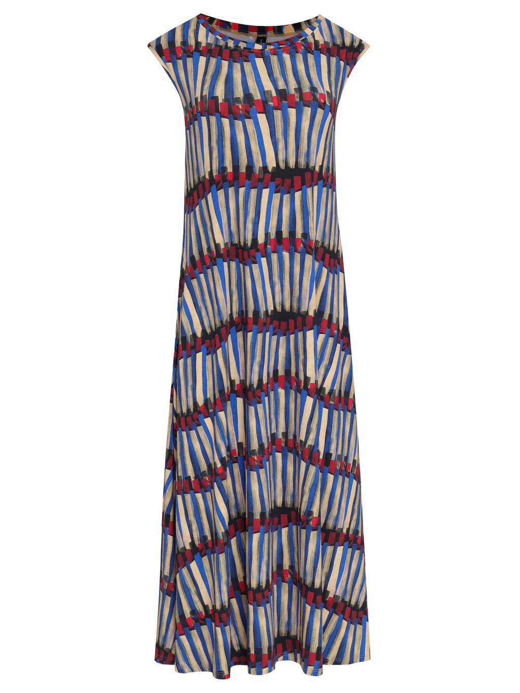 Tiê Graphic-Print Midi Dress