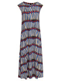 Tiê Graphic-Print Midi Dress