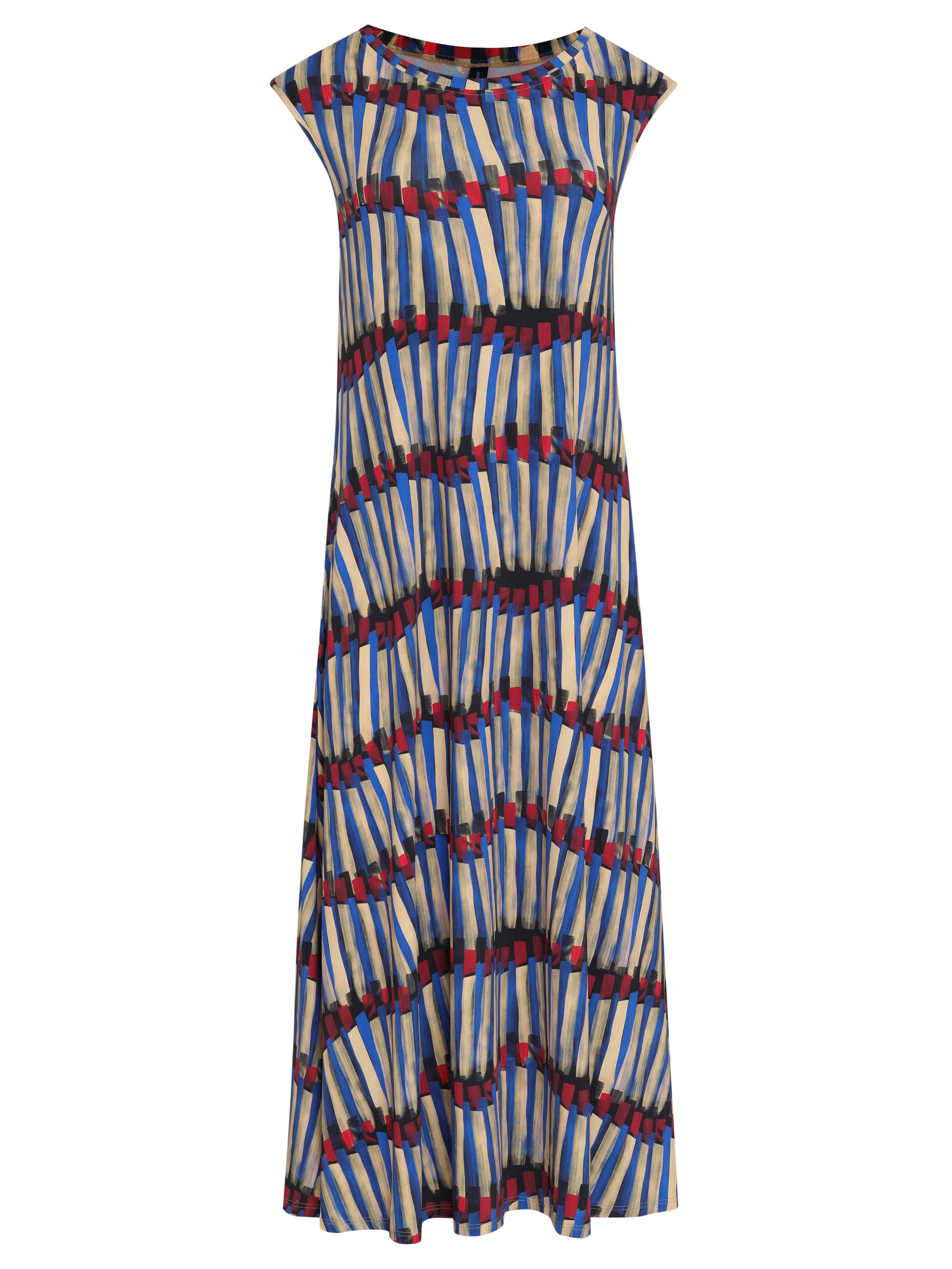 Tiê Graphic-Print Midi Dress