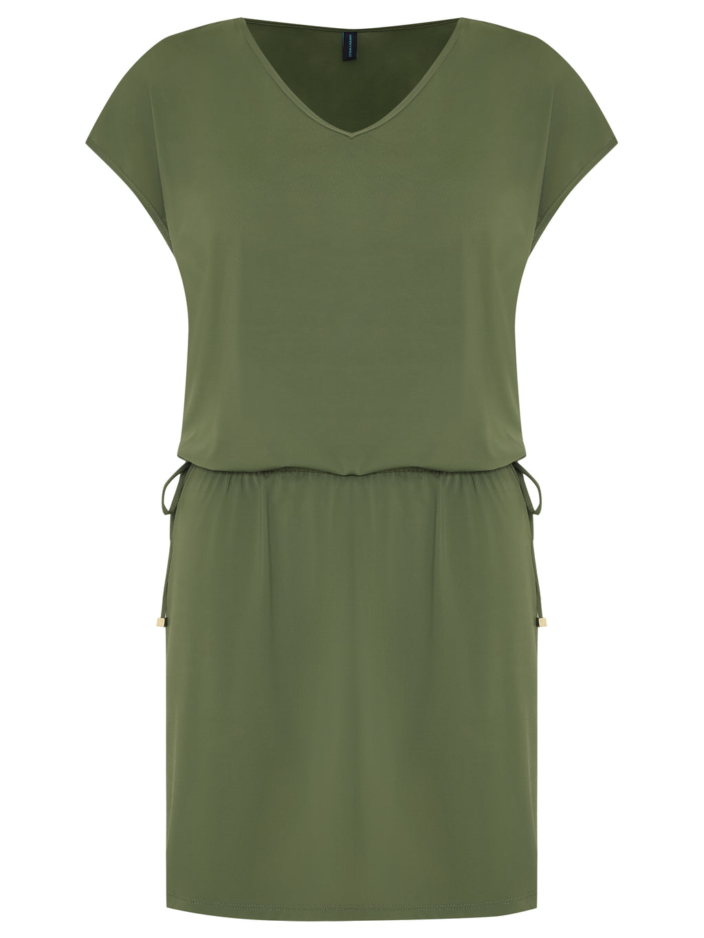 Krishna Green Plain Dress