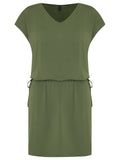 Krishna Green Plain Dress