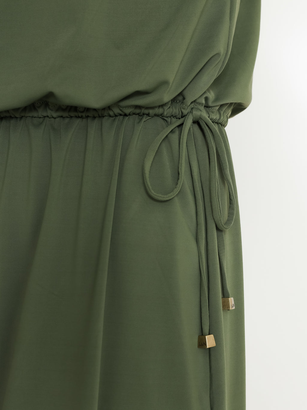 Krishna Green Plain Dress