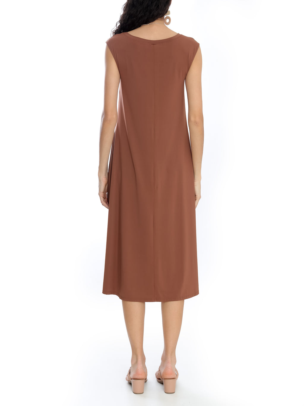 Tie Shift Midi Dress
