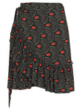 Laurita -Print Ruffled Miniskirt