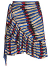 Laurita Graphic-Print Ruffled Miniskirt Xingu