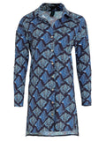 Meline Stingrays-Print Button-Front Shirt Dress