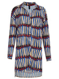 Meline Graphic-Print Button-Front Shirt Dress