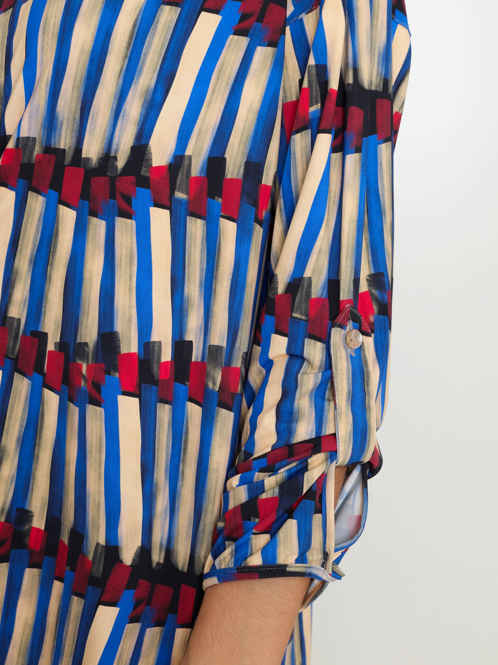 Meline Graphic-Print Button-Front Shirt Dress