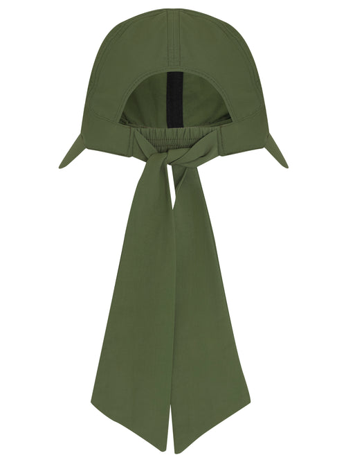 Buzios Green Neck-Tie Sun-Hat Cap