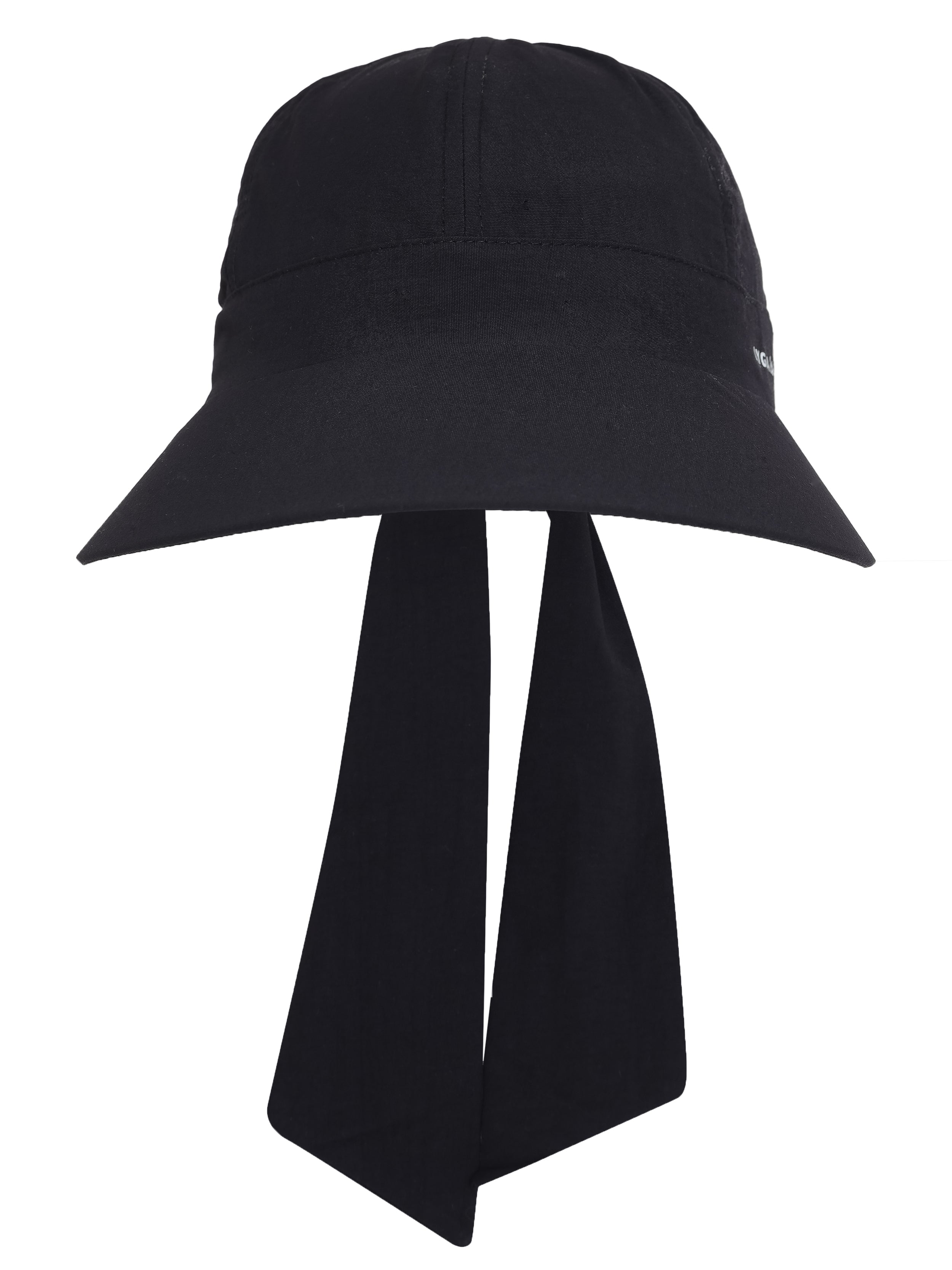 Buzios Black Neck-Tie Sun-Hat Cap