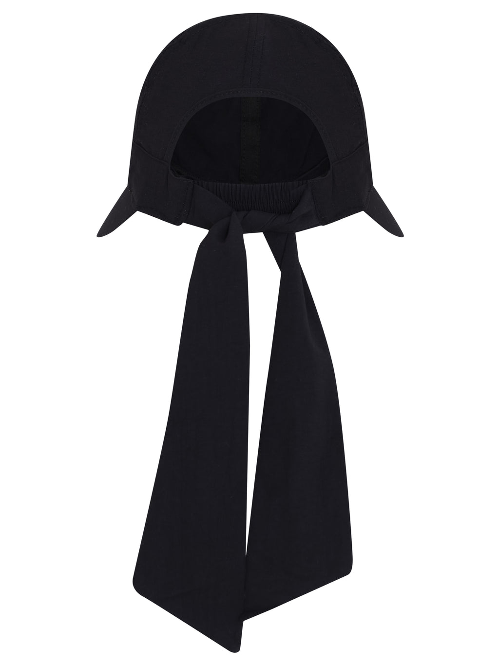 Buzios Black Neck-Tie Sun-Hat Cap