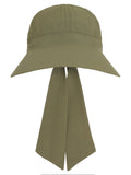 Buzios Light Green Neck-Tie Sun-Hat Cap