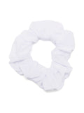 Lola White Plain Scrunchie Hair