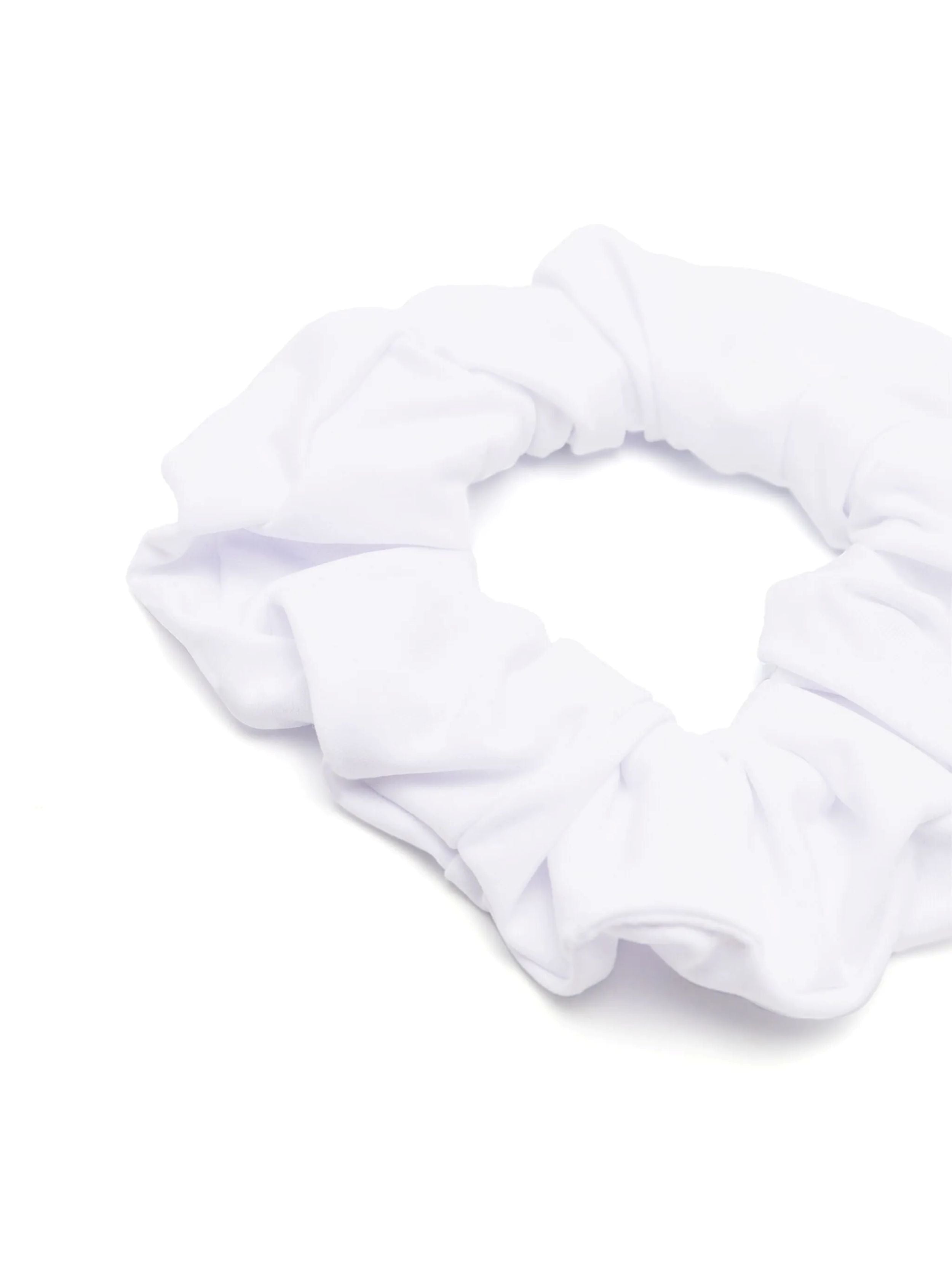 Lola White Plain Scrunchie Hair