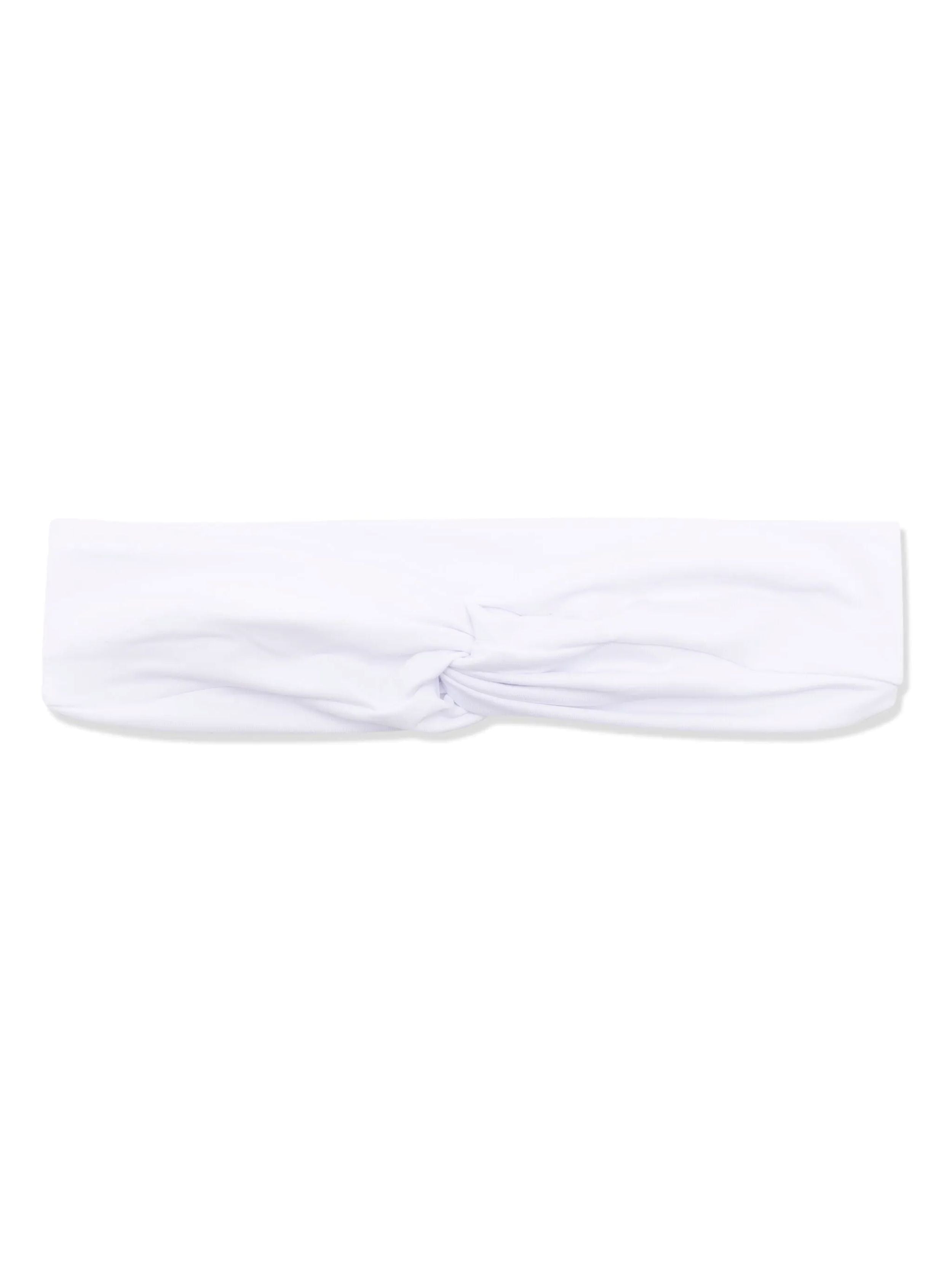 Bethania White Plain Twisted Detail Head Band