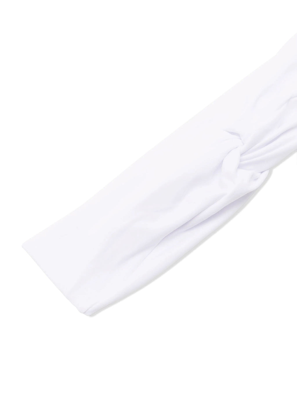 Bethania White Plain Twisted Detail Head Band