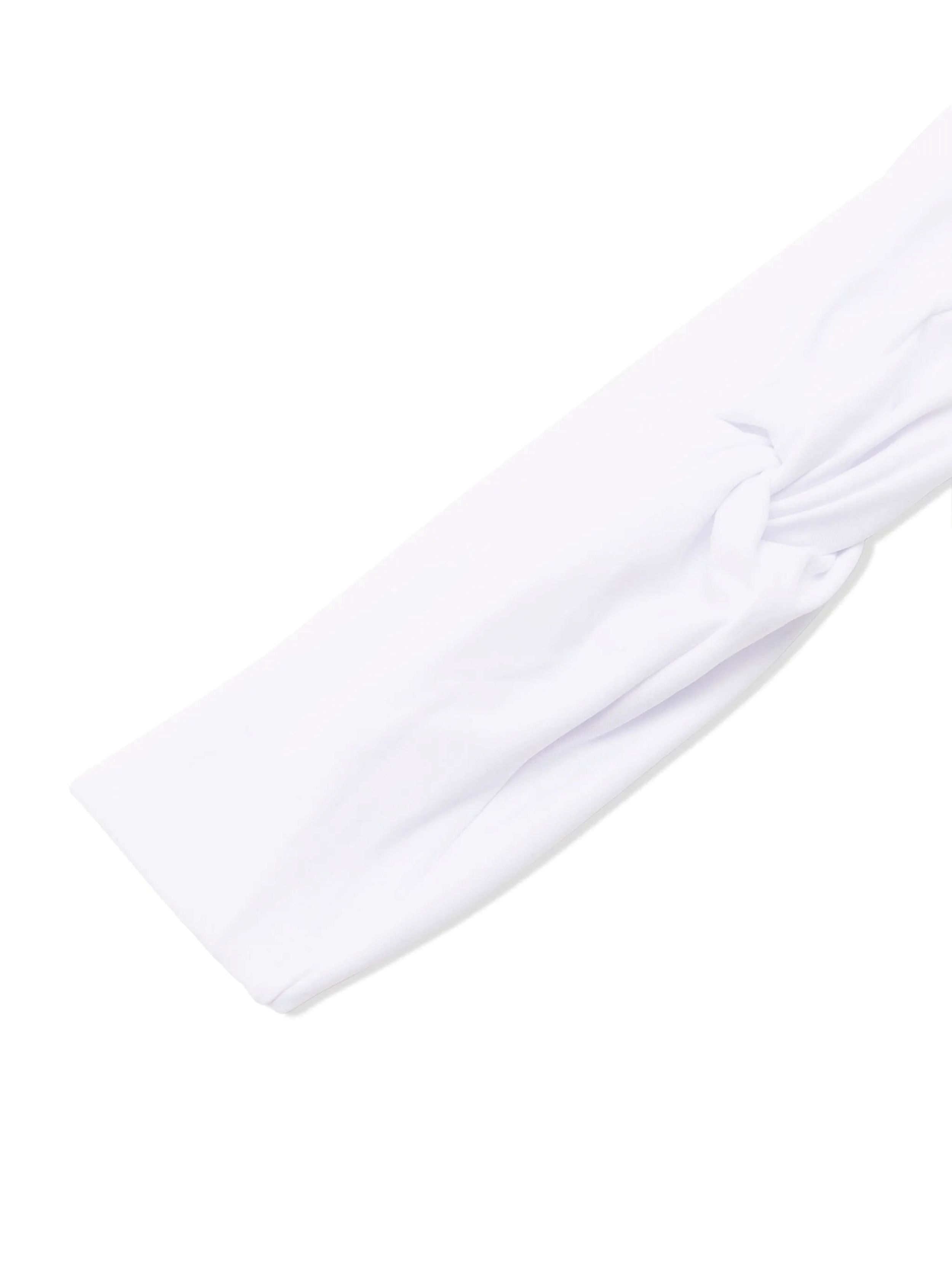 Bethania White Plain Twisted Detail Head Band