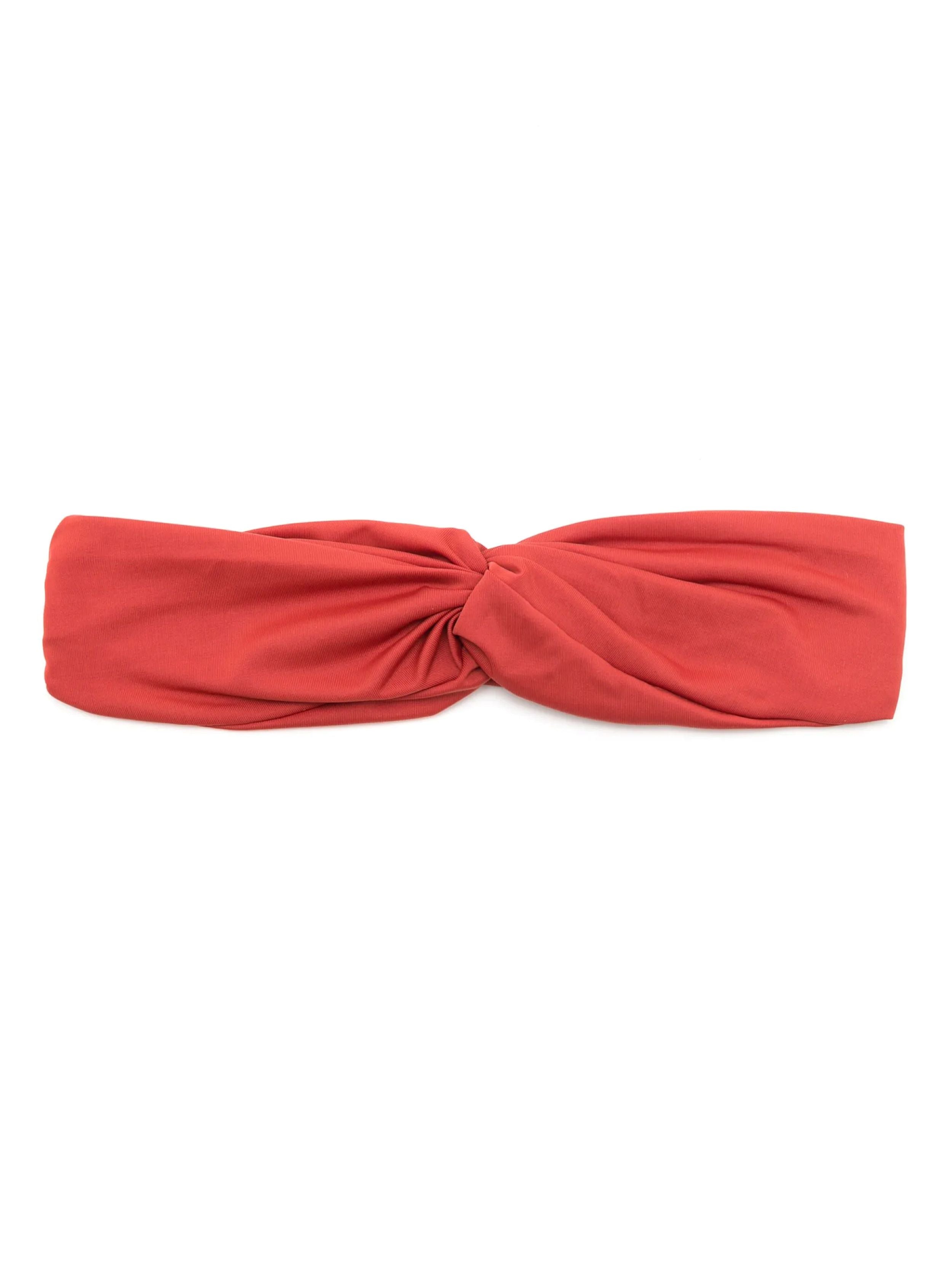 Bethania Red Plain Twisted Detail Head Band