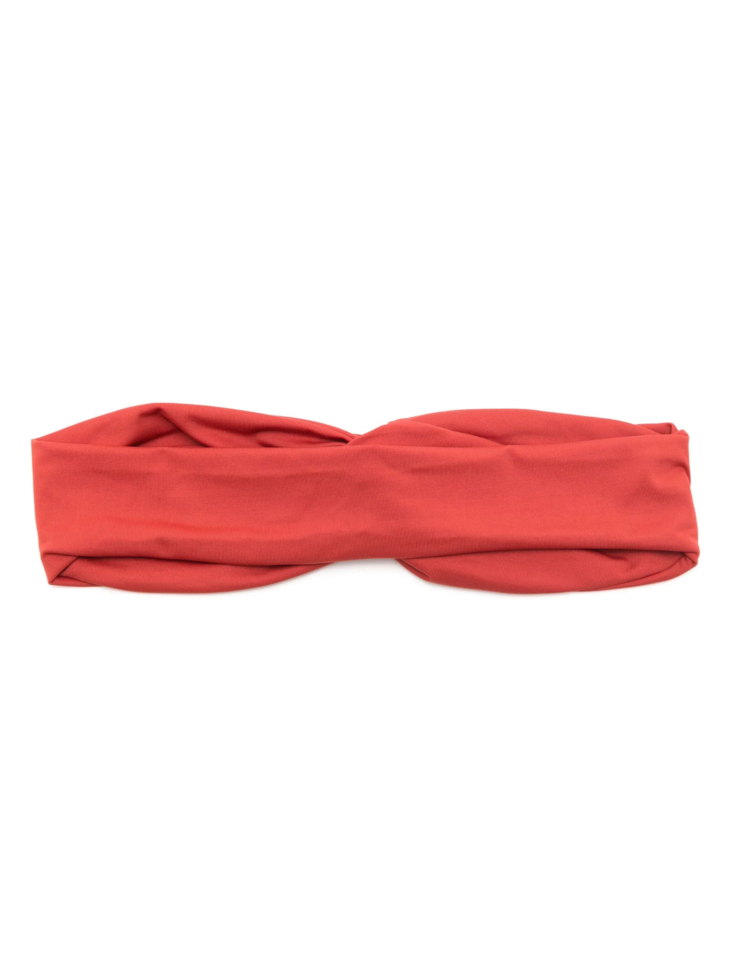 Bethania Red Plain Twisted Detail Head Band