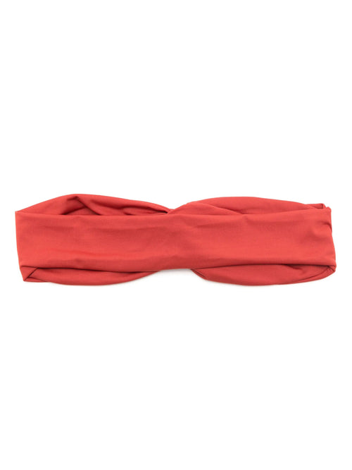 Bethania Red Plain Twisted Detail Head Band