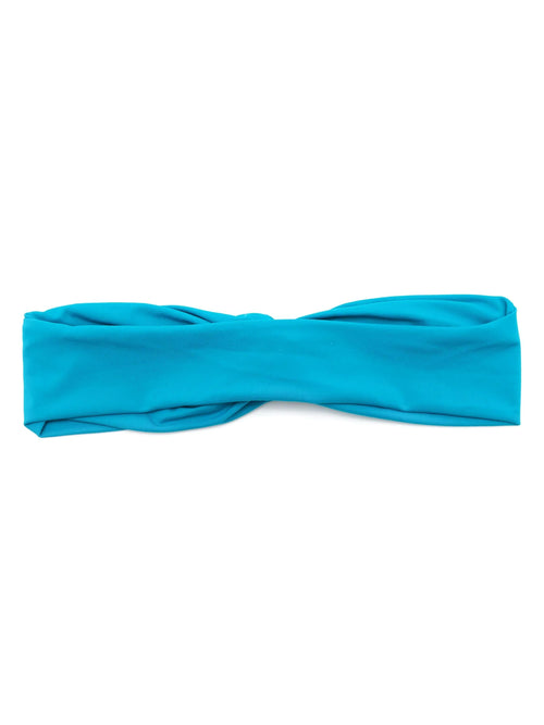 Bethania Blue Plain Twisted Detail Head Band