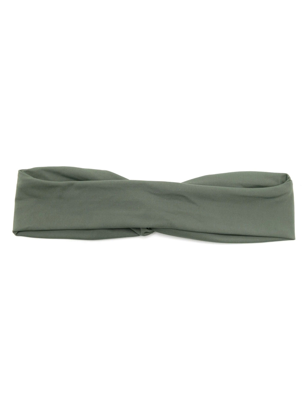 Bethania Green Plain Twisted Detail Head Band