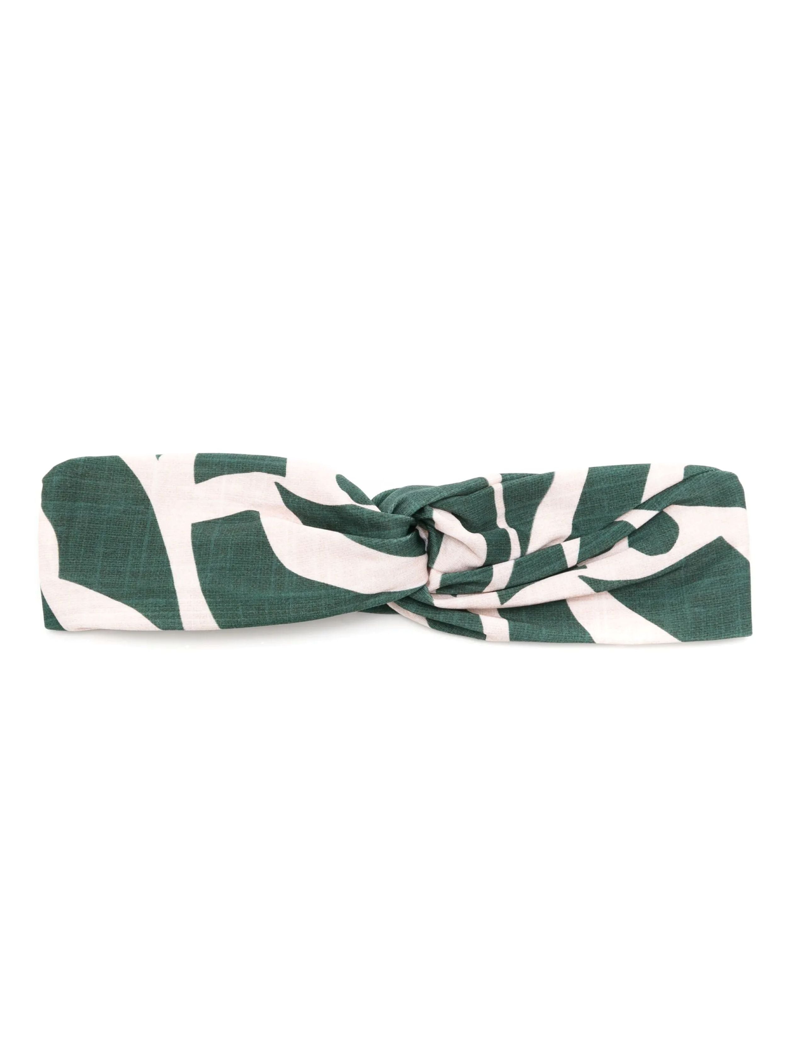 Bethania Abstracte-Print Twisted Detail Head Band