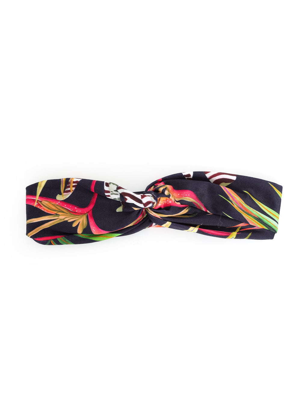 Bethania Foliage-Print Twisted Detail Head Band