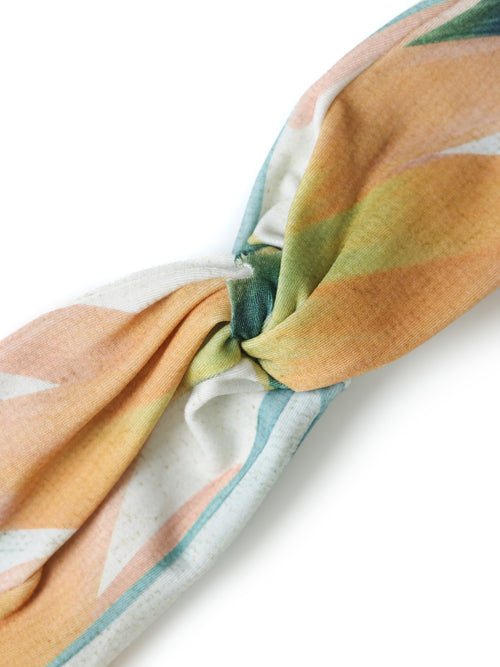 Bethania Foliage-Print Twisted Detail Head Band