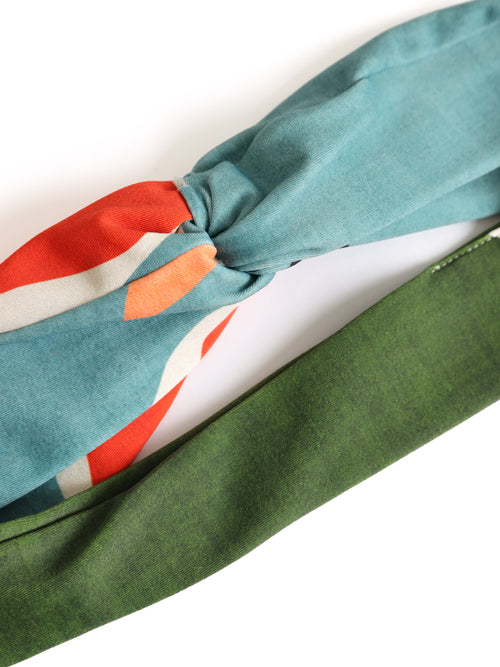 Bethania Abstract-Print Twisted Detail Head Band