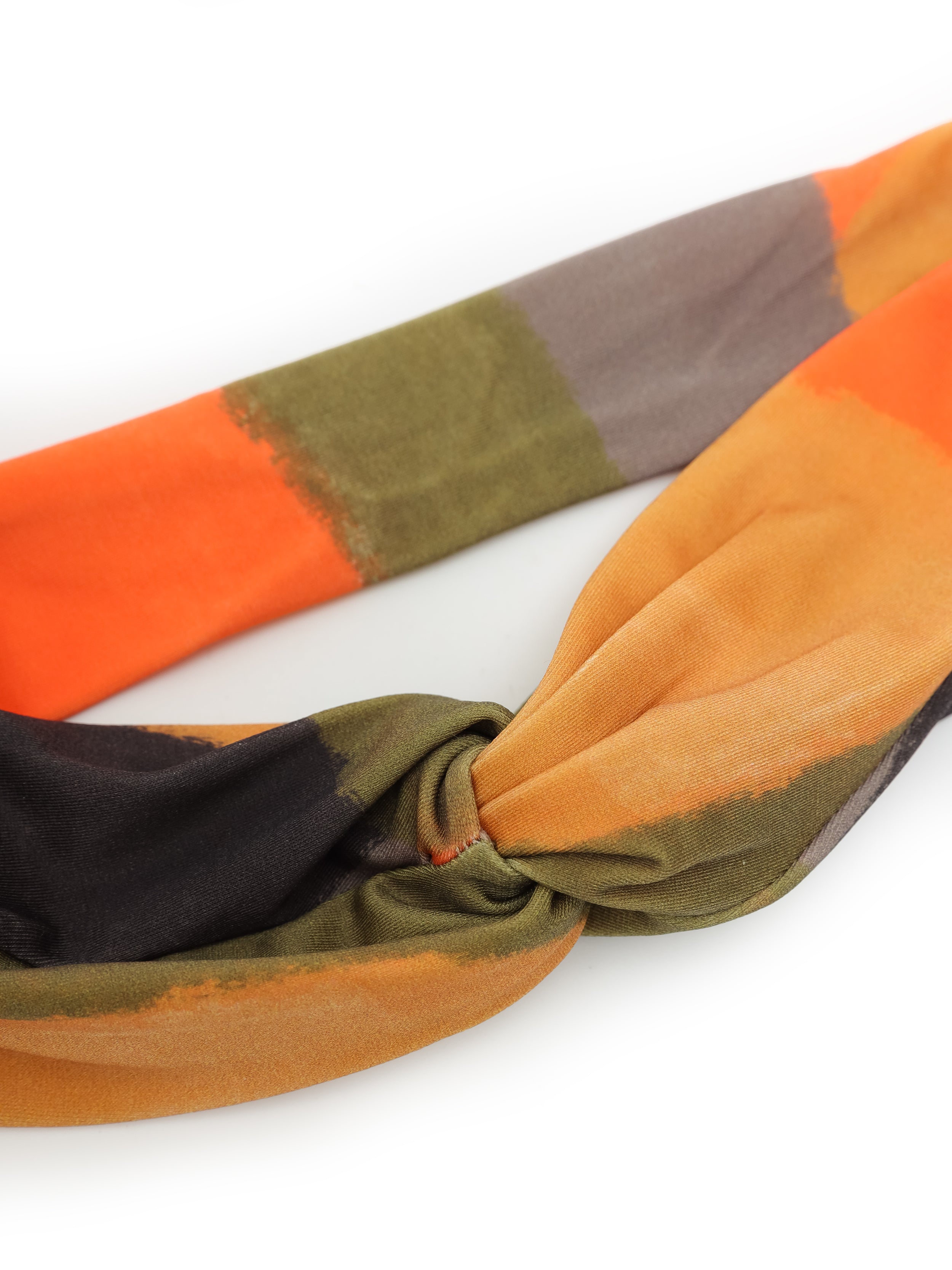 Bethania Abstracte-Print Twisted Detail Head Band