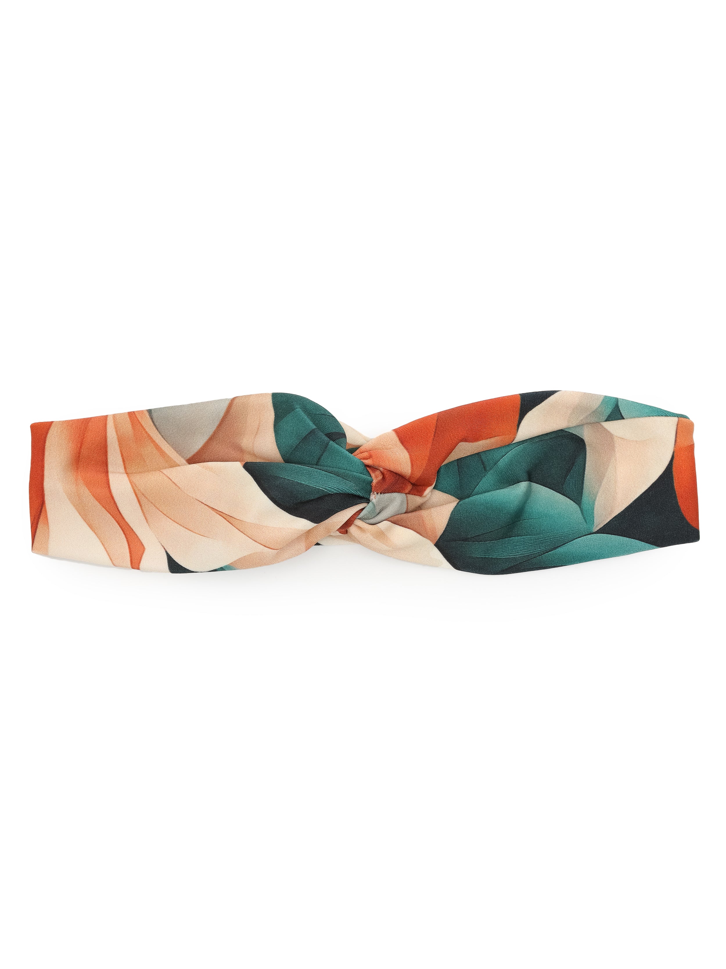 Bethania Foliage-Print Twisted Detail Head Band