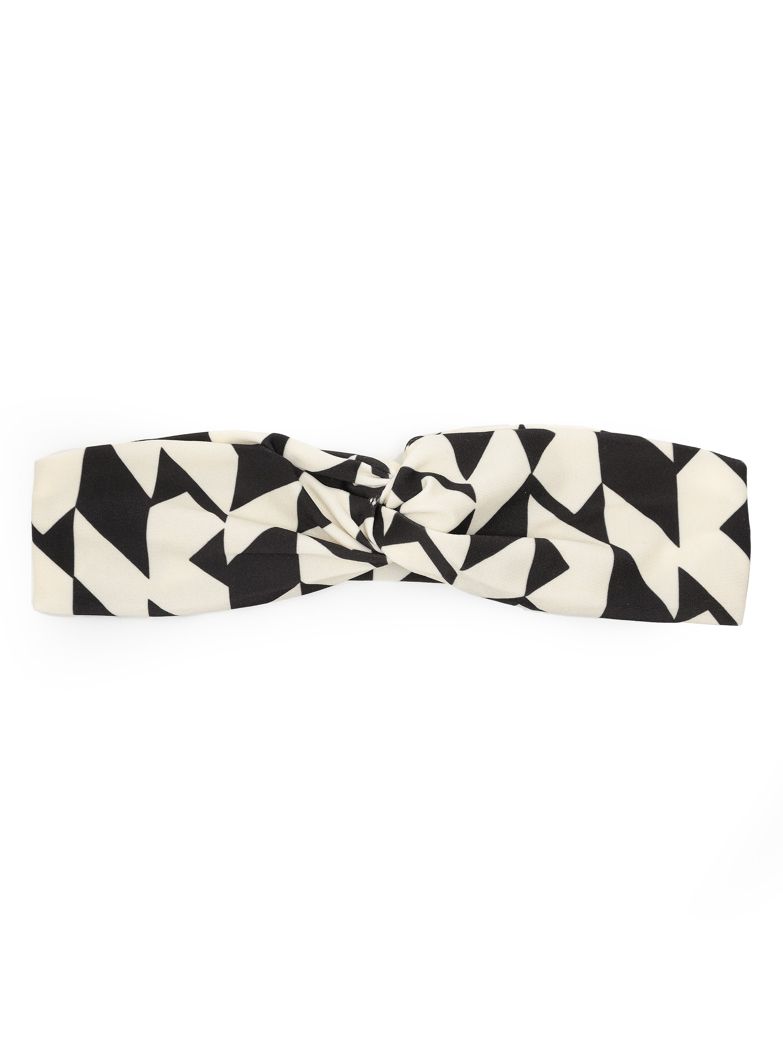 Bethania Geometric-Print Twisted Detail Head Band