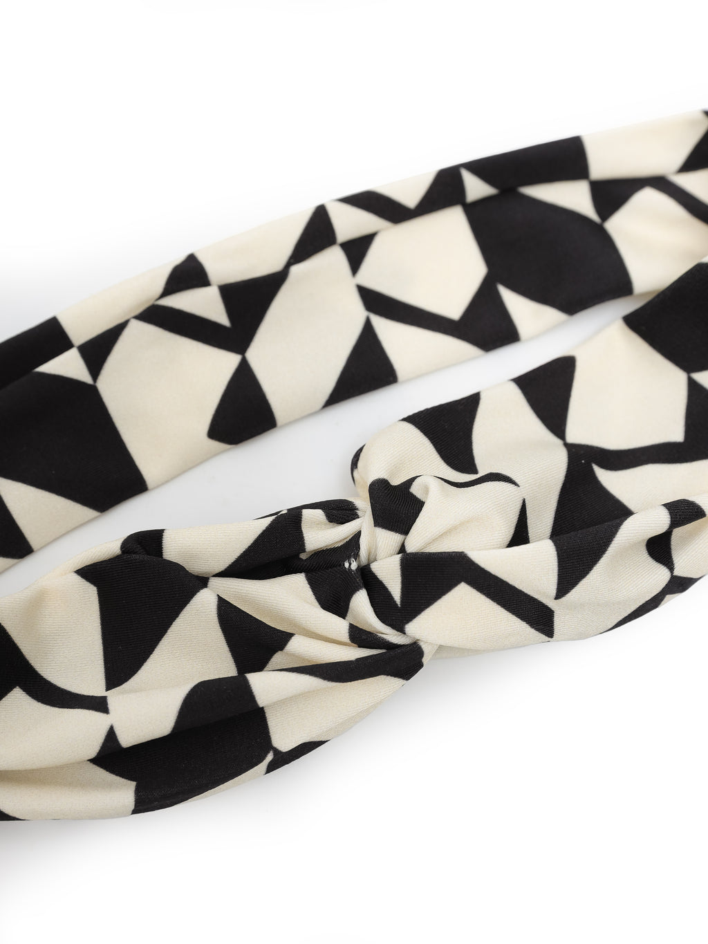 Bethania Geometric-Print Twisted Detail Head Band