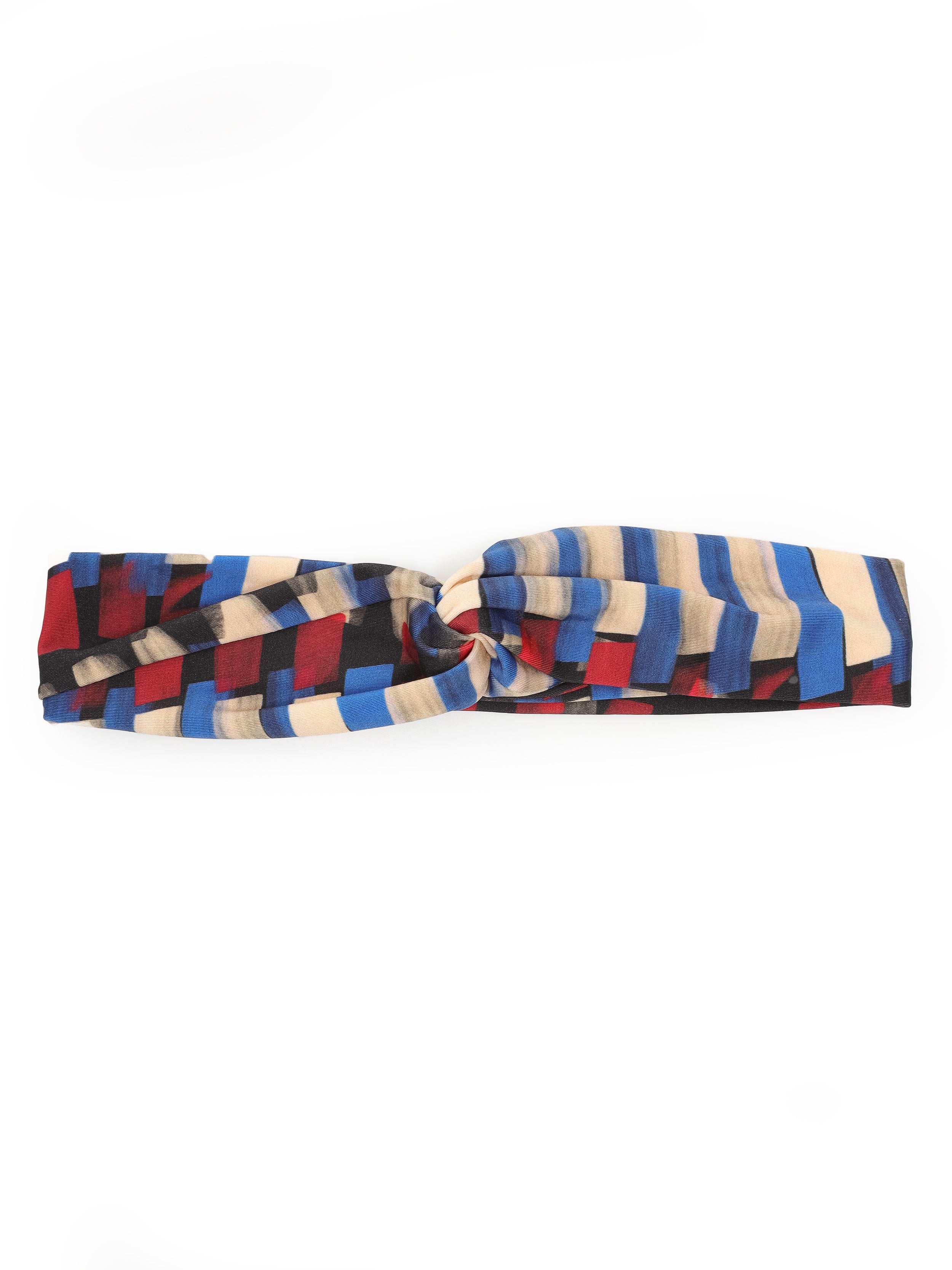 Bethânia Graphic-Print Twisted Detail  Head Band