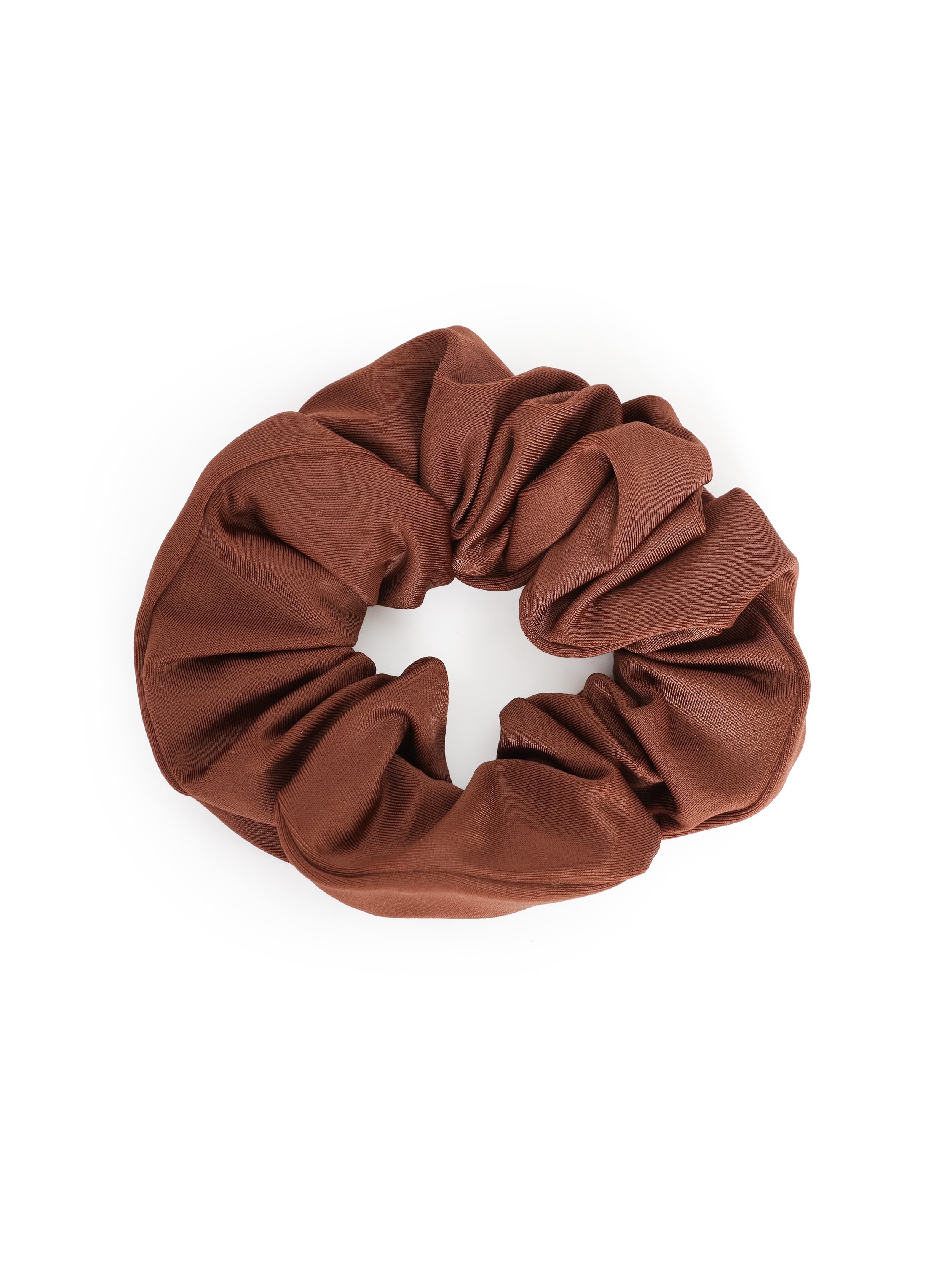 Lola Brown Plain Scrunchie Hair
