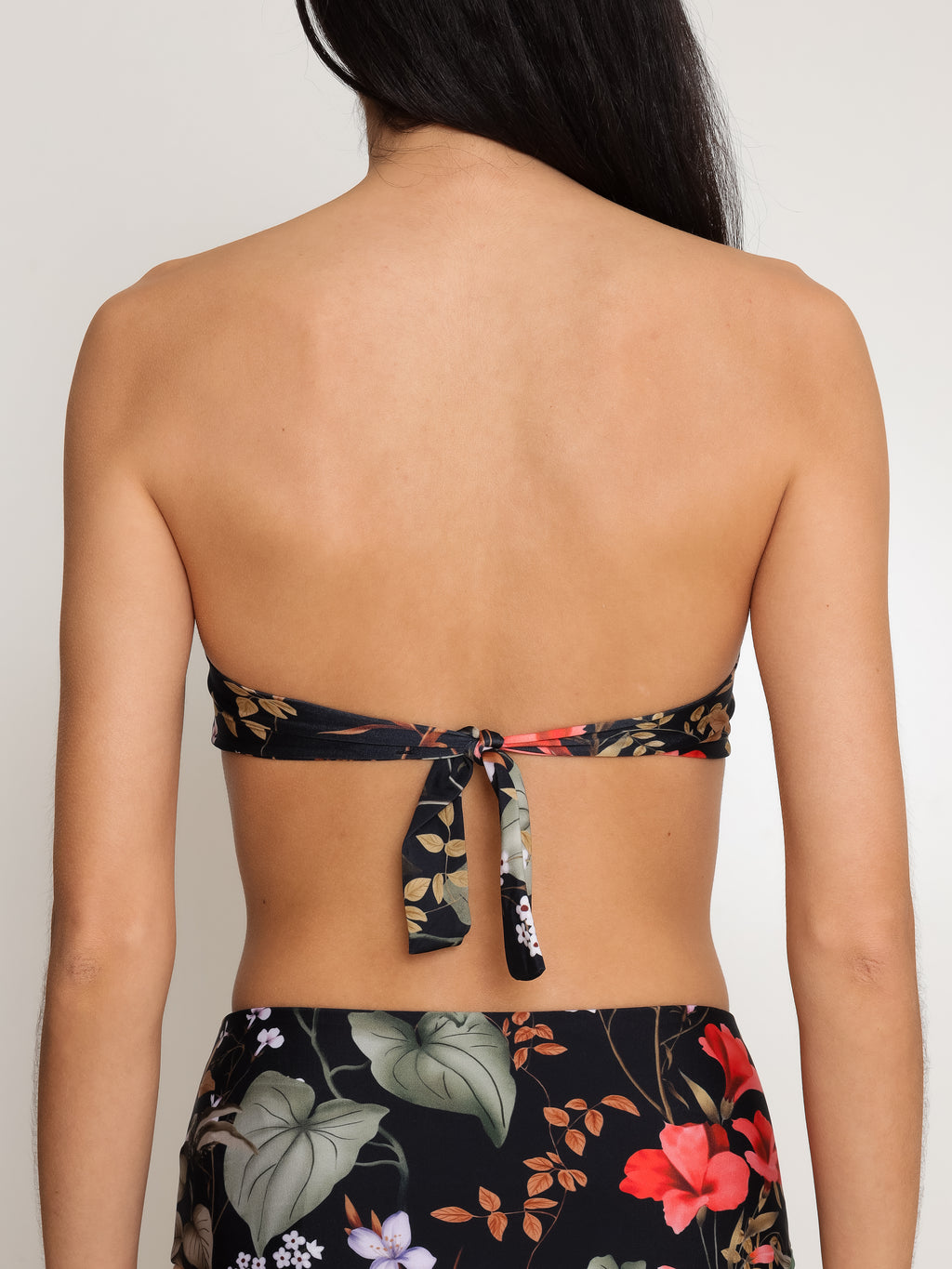 Hawaii Floral-Print Twisted Detail Bikini Top Orvalho